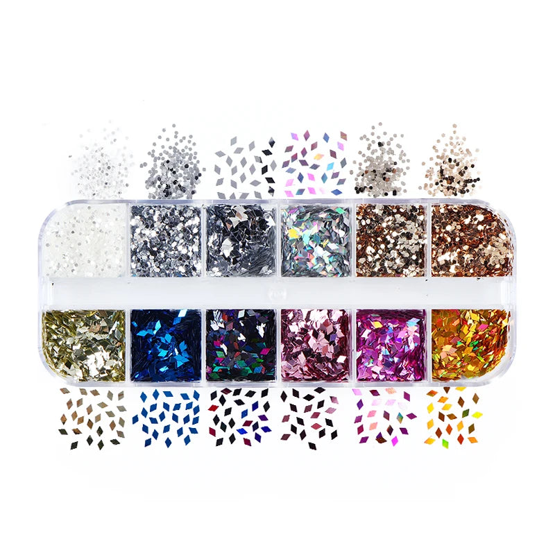 Aurora Iridescent Irregular Glitter Flakes Epoxy Resin Filling Chunky Sequins Large Fragment Resin Mold Filler DIY Crafts Making