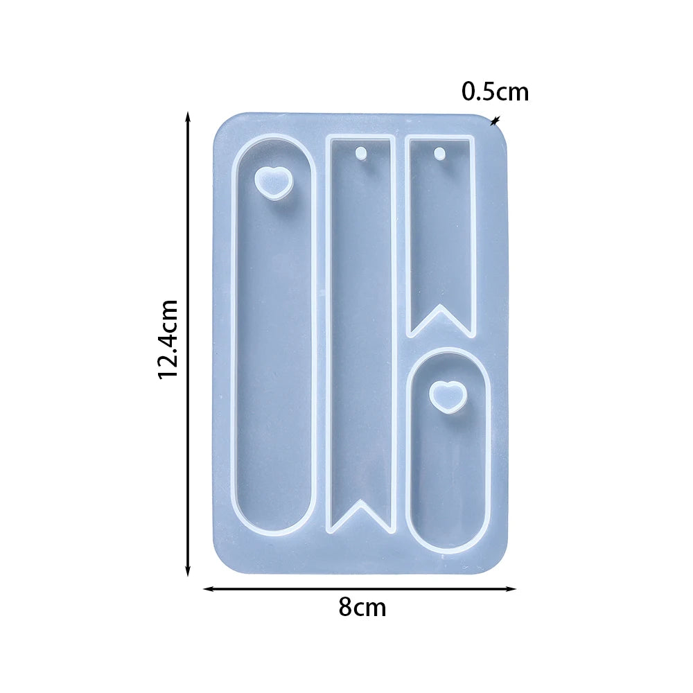 DIY Pendant Bookmark Silicone Mold Crystal Epoxy Resin Casting Mould For Handmade Accessories Crafts Jewellery Making Supplies