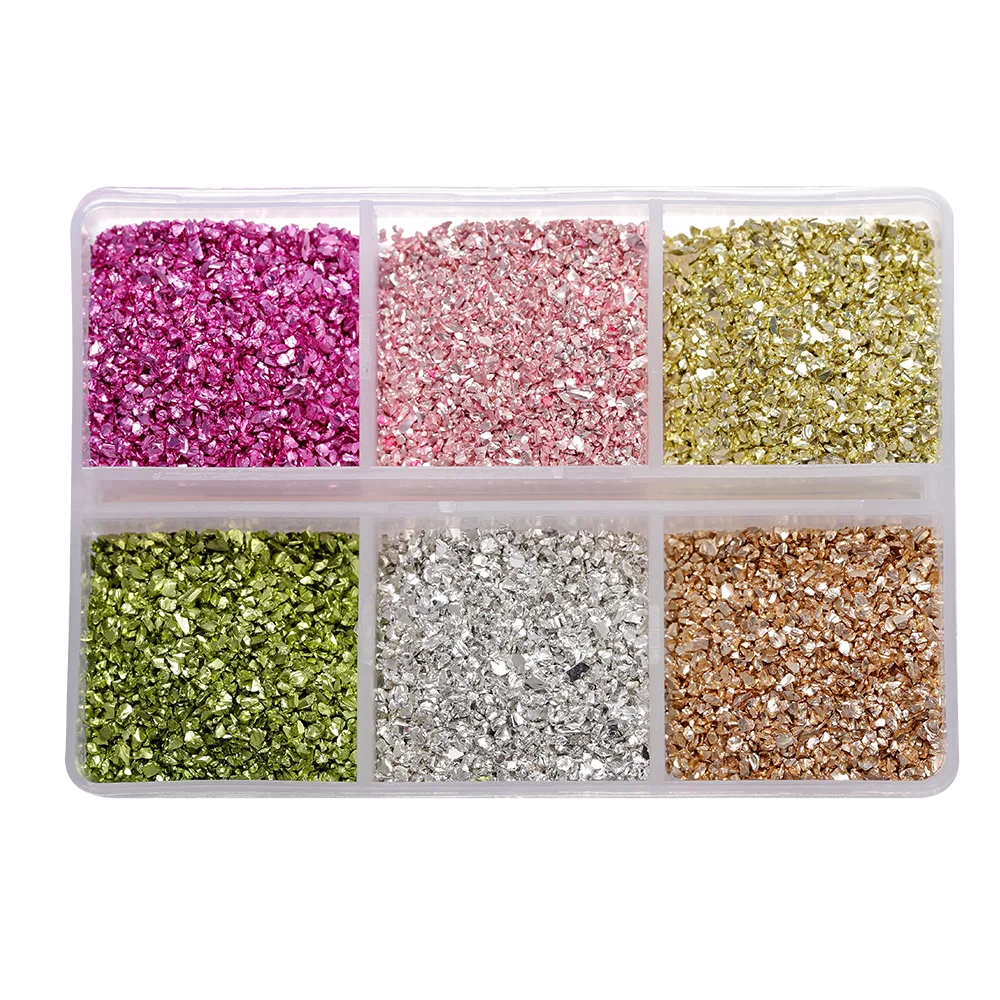 30g/Box Crushed Glass Stones Resin Filling Irregular Broken Stone for DIY Epoxy Resin Mold Crafts Nail Art Decoration Material