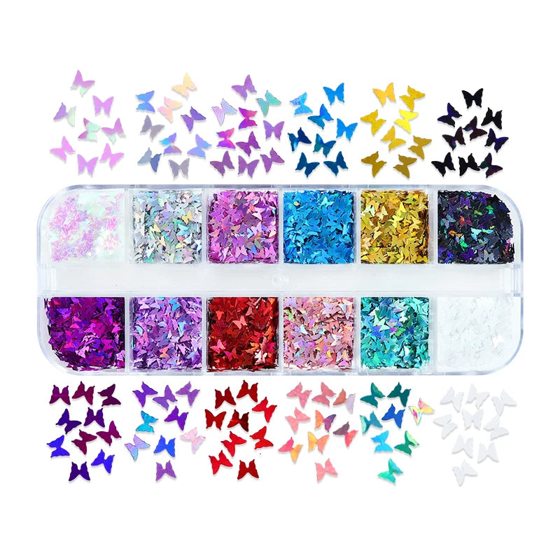 Aurora Iridescent Irregular Glitter Flakes Epoxy Resin Filling Chunky Sequins Large Fragment Resin Mold Filler DIY Crafts Making