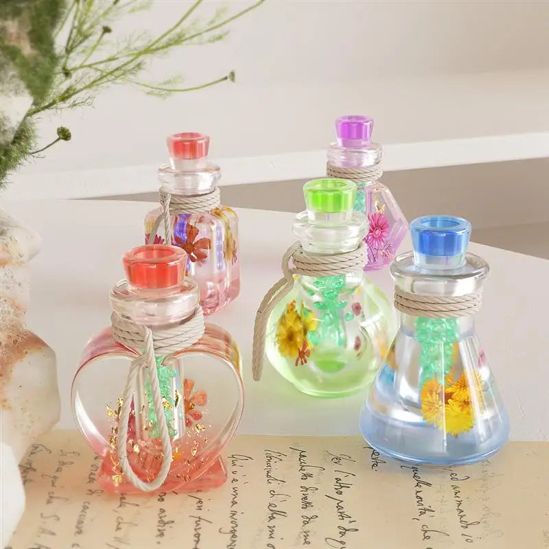 DIY Crystal Epoxy Drifting Bottle Silicone Mold Small Night Lights Bottles Aromatherapy Quicksand Bottles Mold Foe Resin Making