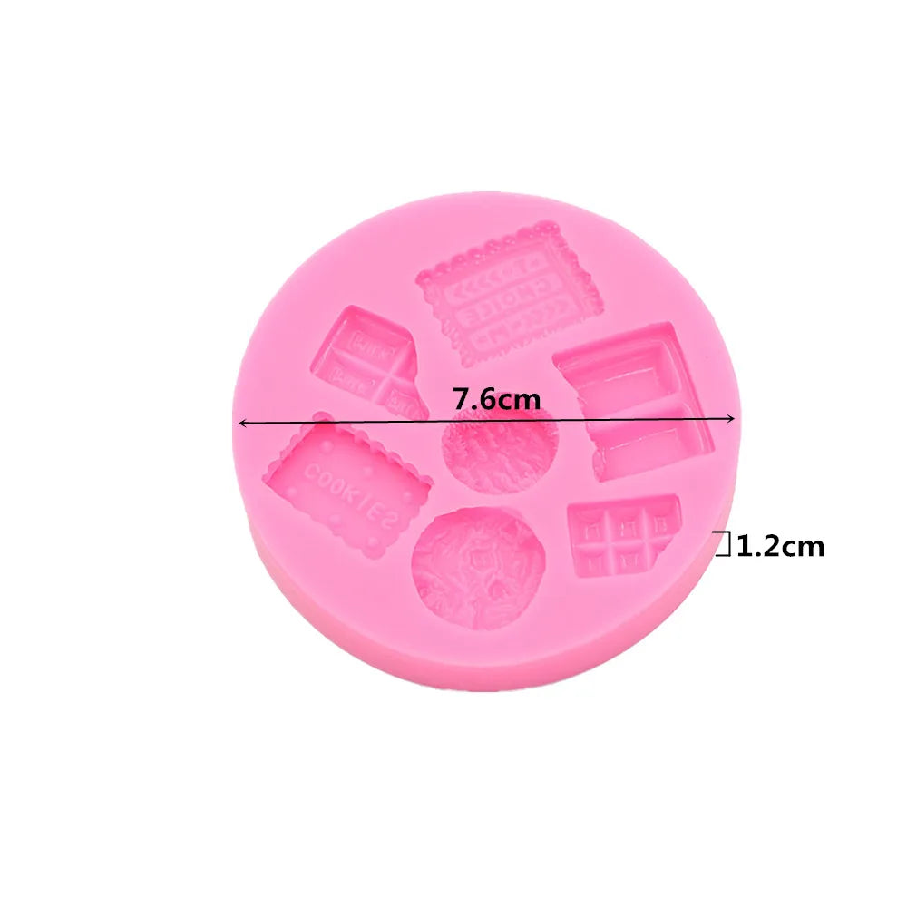 Cartoon Ice Cream Candy Candy Cakes Silicone Mold DIY Handmade Chocolate Crafty Cakes Dessert Decoration Baking Gadgets New