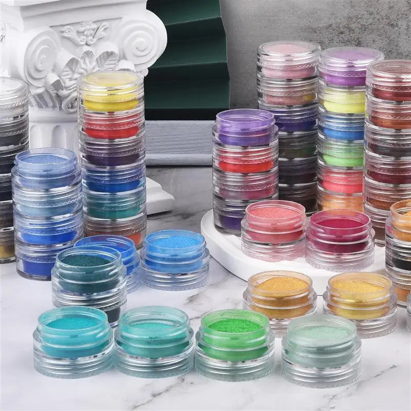 6Colors/Set Pearl Powder Pigment Resin Mold Colorant Dye Pearlescent Epoxy Resin Pigment for DIY Epoxy Resin Crafts Supplies