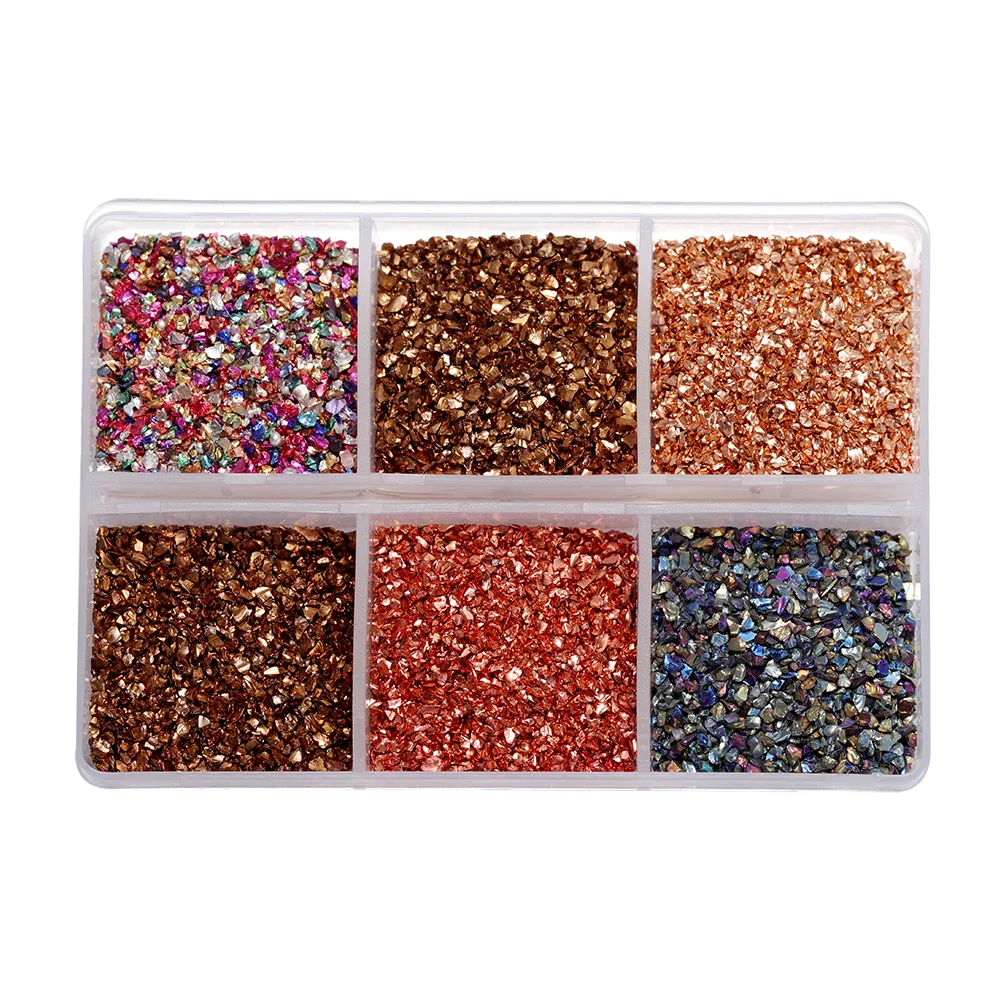 30g/Box Crushed Glass Stones Resin Filling Irregular Broken Stone for DIY Epoxy Resin Mold Crafts Nail Art Decoration Material