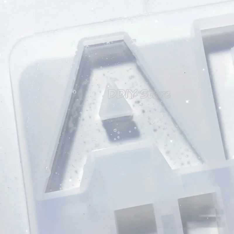 Alphabet Number Mold DIY Large /Small Alphabet Letter Pendant Resin Mold Crystal Epoxy Silicone Mold Keychain Multipurpose Mould