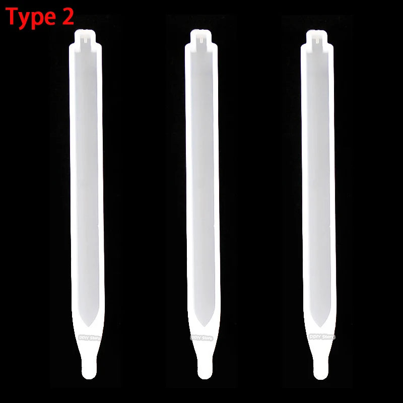 1/3/10Pcs Ballpoint Pen Silicone Mould Dried Flower Resin Decorative Craft DIY Transparent Epoxy Resin Molds for Jewelry Making