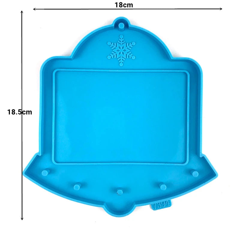 Christmas Photo Picture Frame Epoxy Resin Silicone Mold Casting Mould for DIY Craft Form Supplies Home Decoration Gift Making