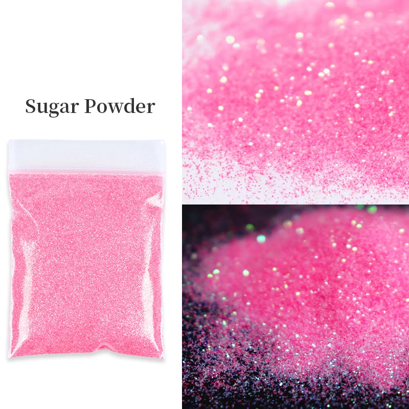 10G Shiny Sugar Powder Epoxy Resin Pigment Iridescent Colored Amazing Sand Resin Sequins Glitter Crafts For Silicone Mold Filler