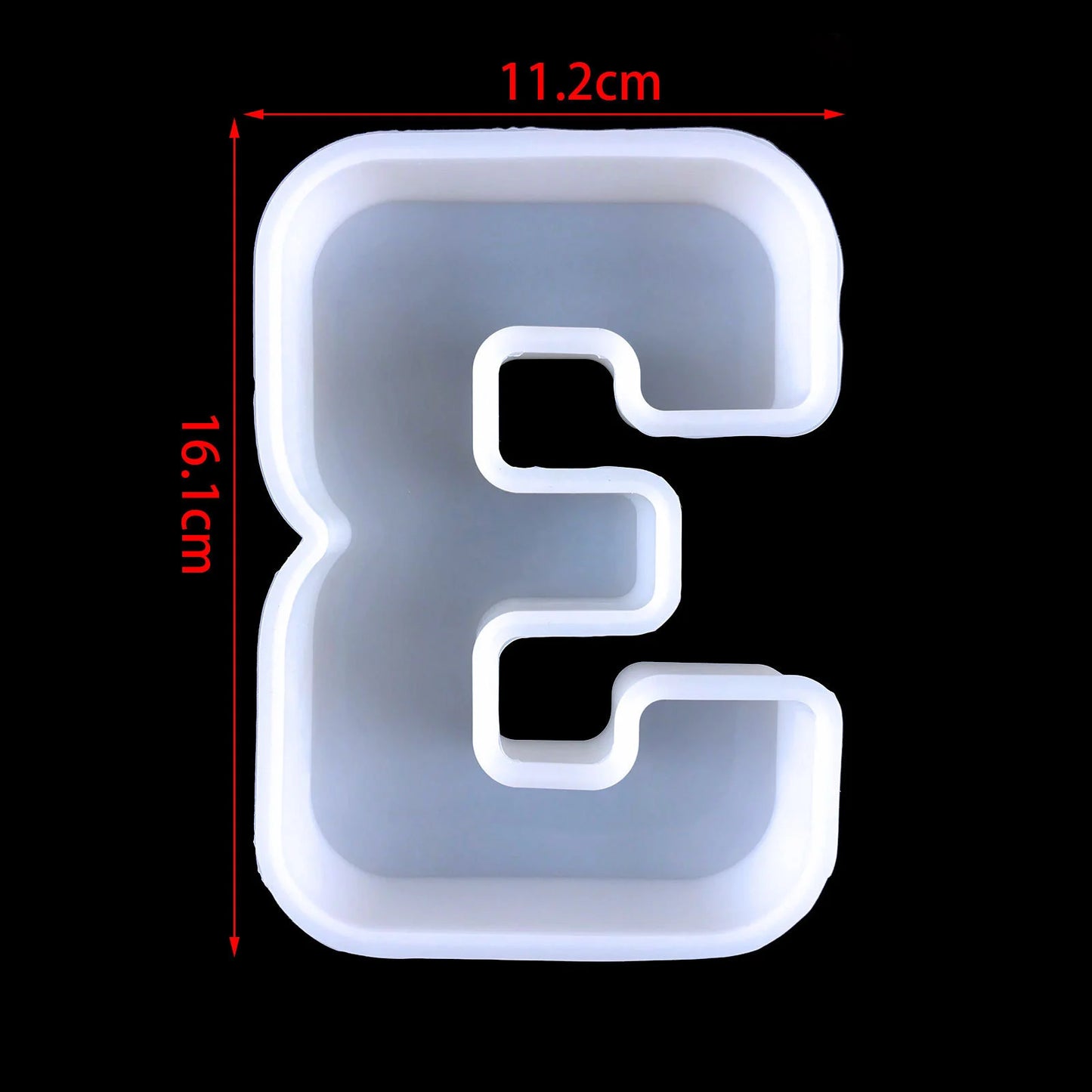 6inch Capital Alphabet Epoxy Resin Silicone Mold Letter Number Mould DIY Birthday Party Proposal Wedding Decoration Casting Mold