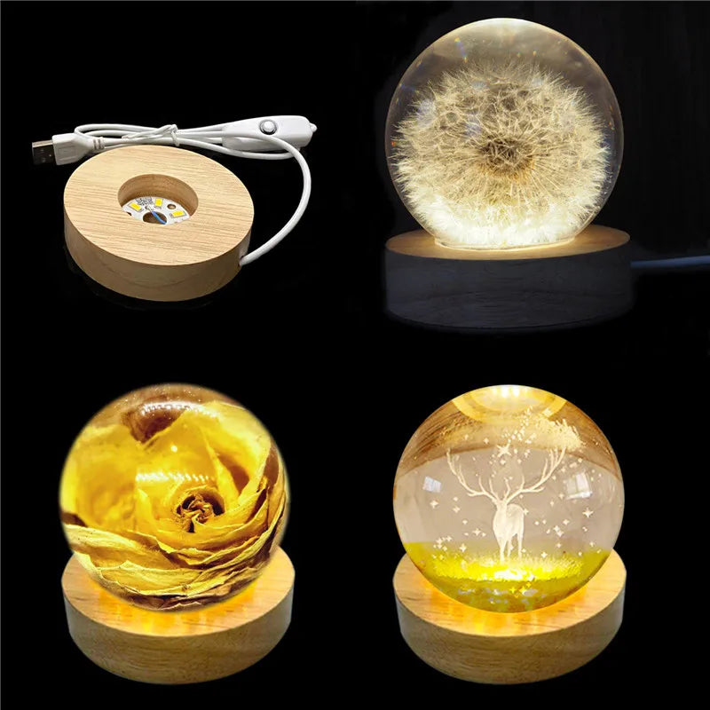 Crystal Ball Mold Diy Round Ball Night Light Silicone Mold Silicone Epoxy Resin Mold Led Night Light Lamp Holder Bottle Mold