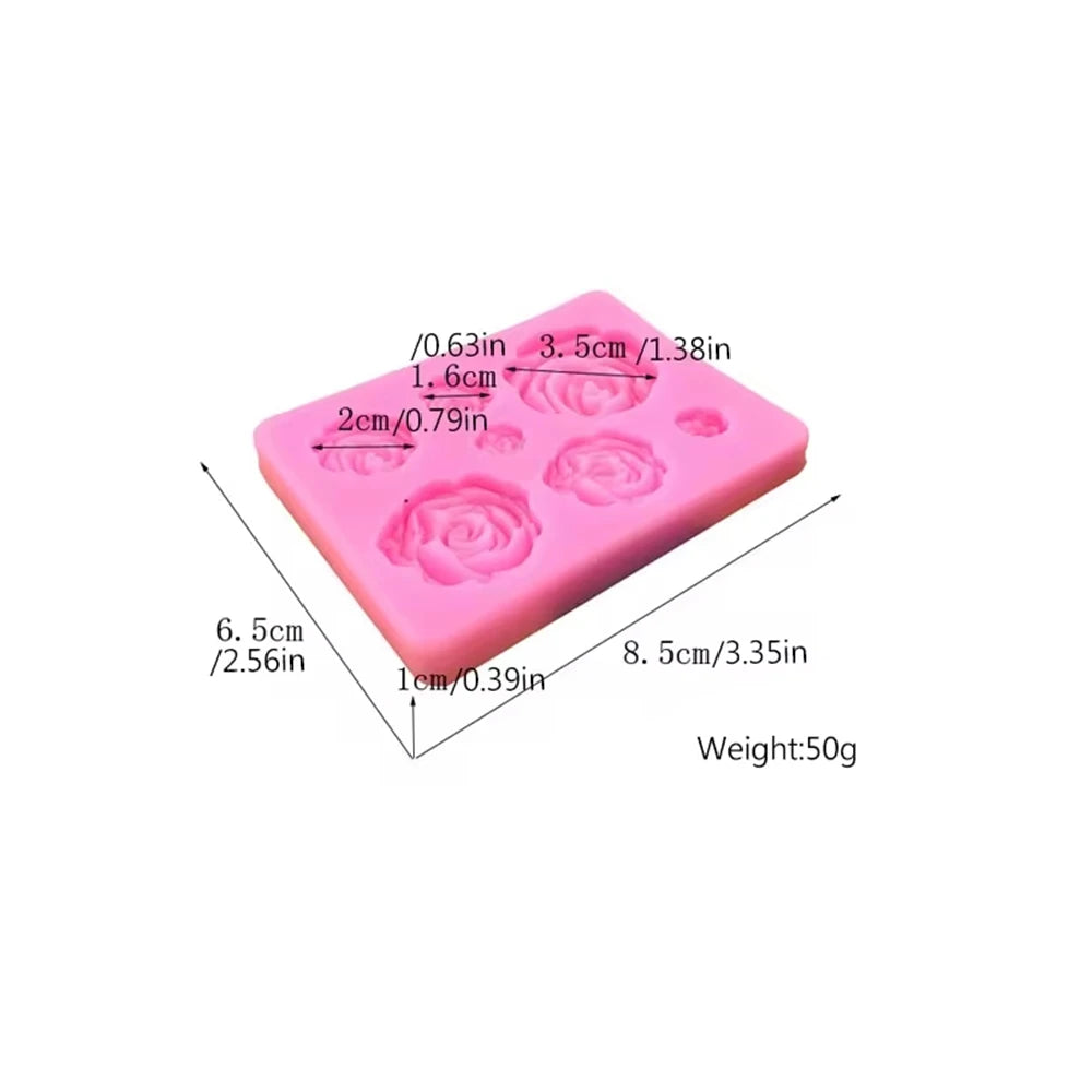 3D Flower Silicone Molds Fondant Craft Cake Candy Chocolate Sugarcraft Ice Pastry Baking Tool Mould