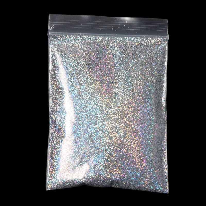 10g Holographic Glitter For Epoxy Resin Filling Laser Gold Silver Fine Powder Loose Sequins Silicone Mold Tumbler Art DIY Crafts