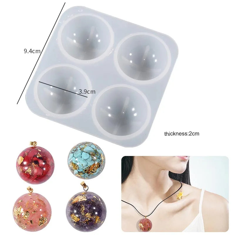 Cabochon Gem Jewelry Silicone Mold Oval Teardrop for Crafting Resin Epoxy Pendant Earrings Making Casting DIY Craft Mold