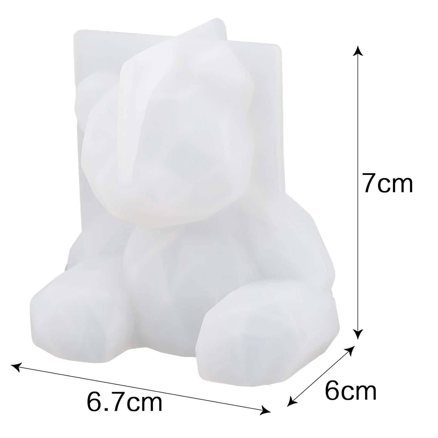 DIY Cute Animal Crystal Drop Glue 3D Mold Easter Rabbit Cat Dog Silicone Mold For Candle Making Home Table Decoration Crafts