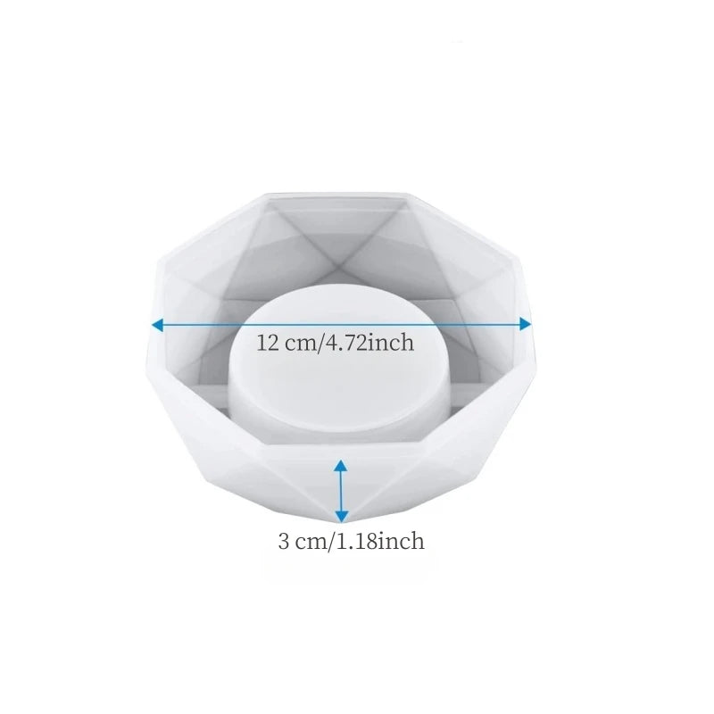 DIY Silicone Mold Ashtray Resin Mold Heart Square Mold For Resin UV Crystal Epoxy Crafts Crystal Ashtray Home Decoration