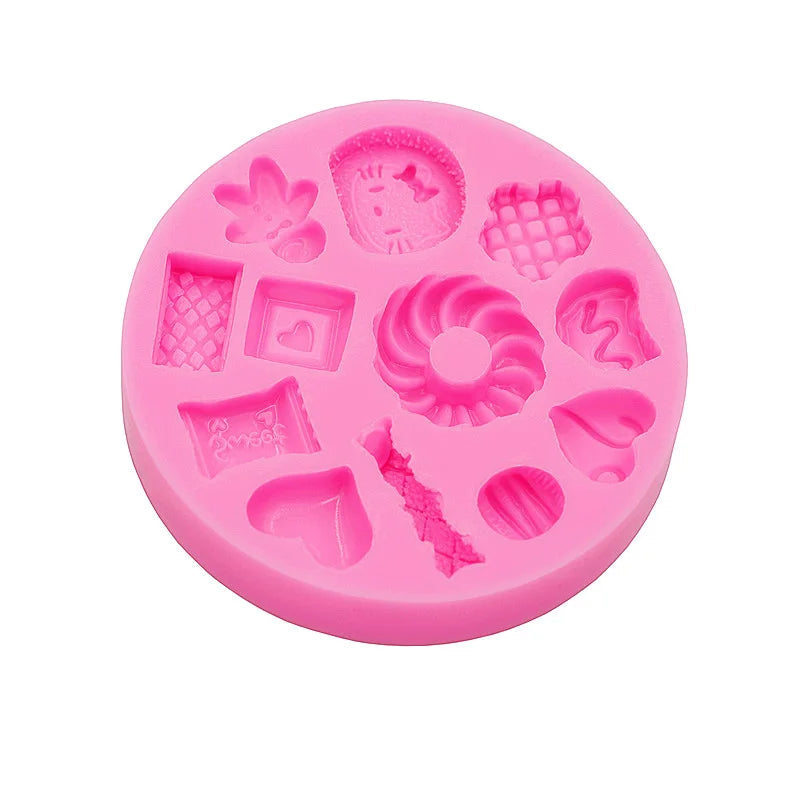 Candy Mold, Silicone Chocolate Mold, Small Square Candy Molds, Silicone Candy Moulds,Polymer Clay Molds,Biscuit mould