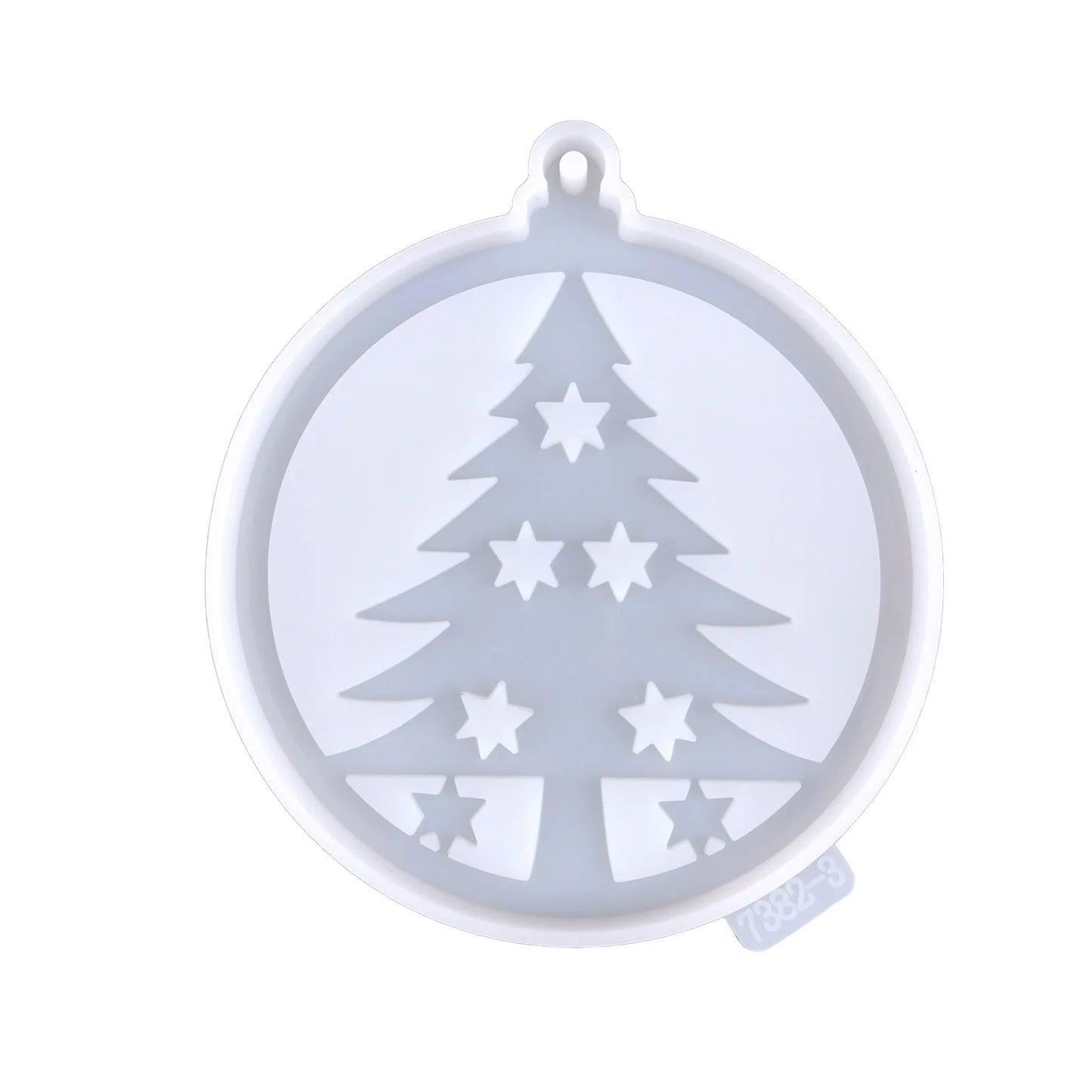 1/4Pcs Christmas Ball Ornament Epoxy Resin Silicone Mold For DIY Keychain Pendant Xmas Tree Pendant Casting Decoration Supplies