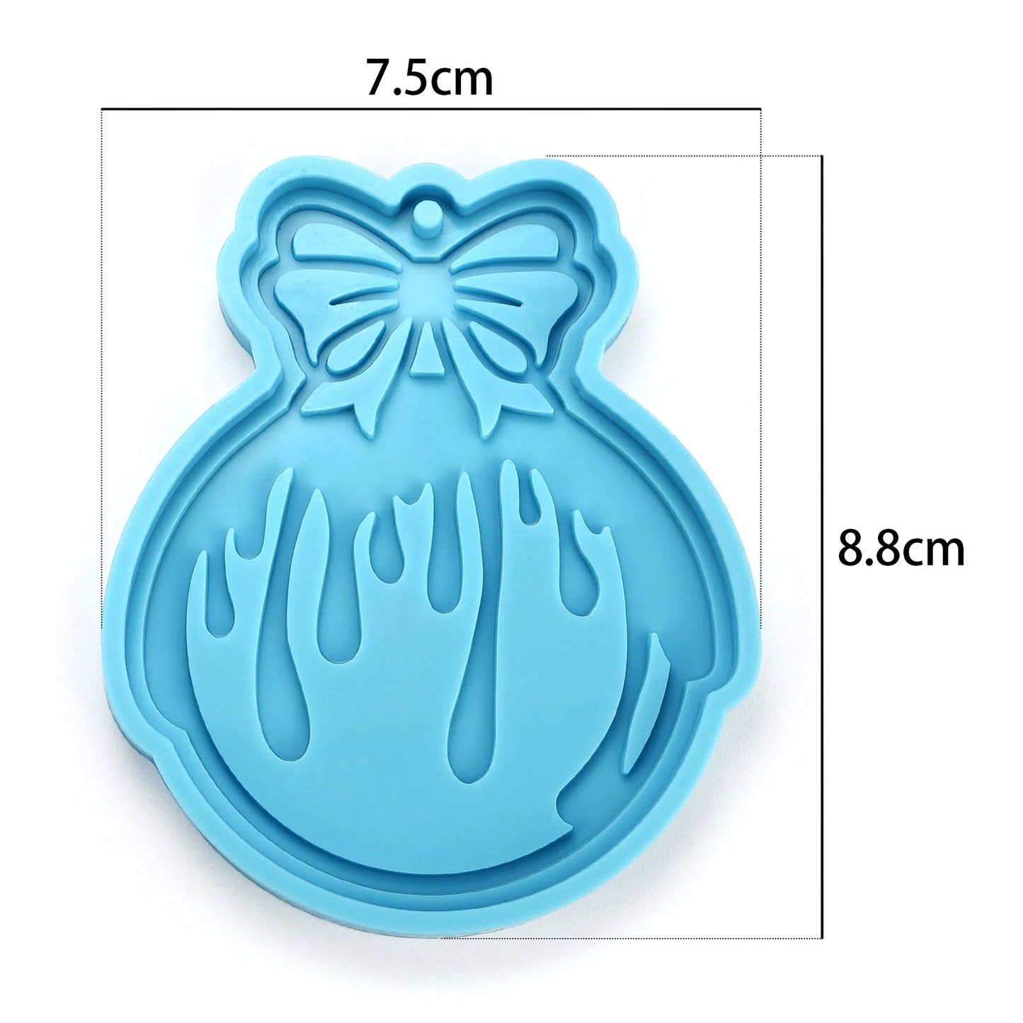 Christmas Mold DIY Resin Crystal Epoxy Mold Snowflake Elk Pendant Keychain Listing Jewelry Silicone Mold Set For Resin