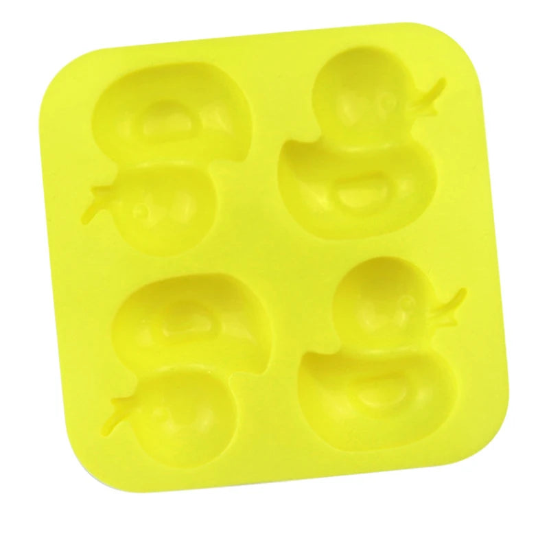 Duck Silicone Form For Soap 3D Cartoon Animal Dessert Baking Mold Jelly Crayon Candle Mould Moule Savon Making Supplies Moldes