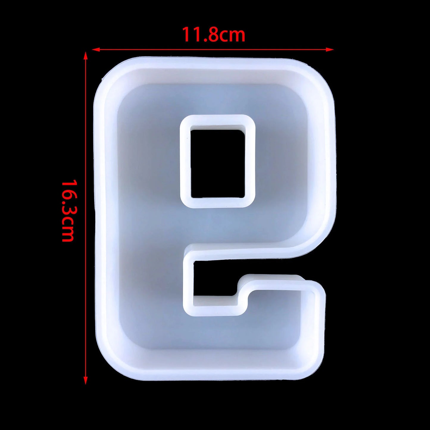 6inch Capital Alphabet Epoxy Resin Silicone Mold Letter Number Mould DIY Birthday Party Proposal Wedding Decoration Casting Mold