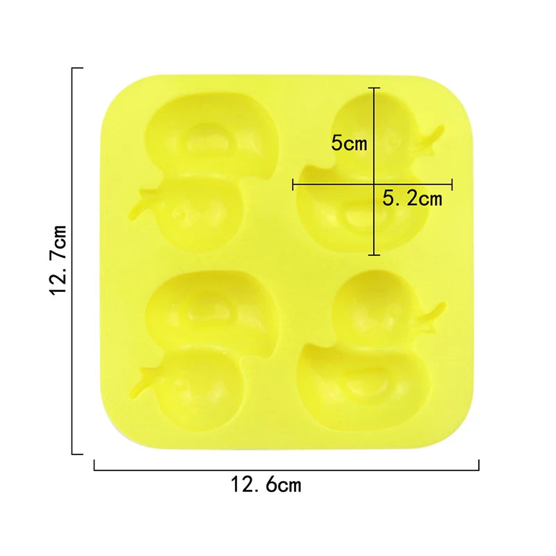 Duck Silicone Form For Soap 3D Cartoon Animal Dessert Baking Mold Jelly Crayon Candle Mould Moule Savon Making Supplies Moldes