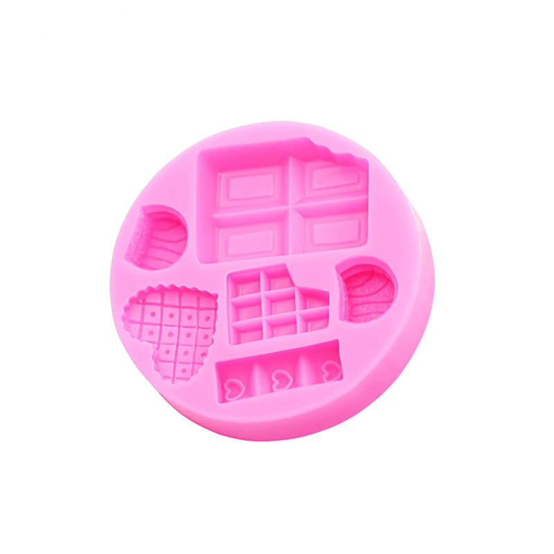 DIY Cartoon Ice Cream Candy Candy Cakes Silicone Mold Handmade Chocolate Crafty Cakes Dessert Decoration Baking Gadgets Mold