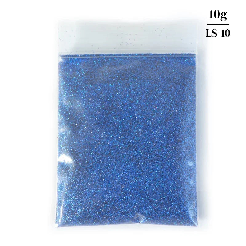 10g Holographic Glitter For Epoxy Resin Filling Laser Gold Silver Fine Powder Loose Sequins Silicone Mold Tumbler Art DIY Crafts