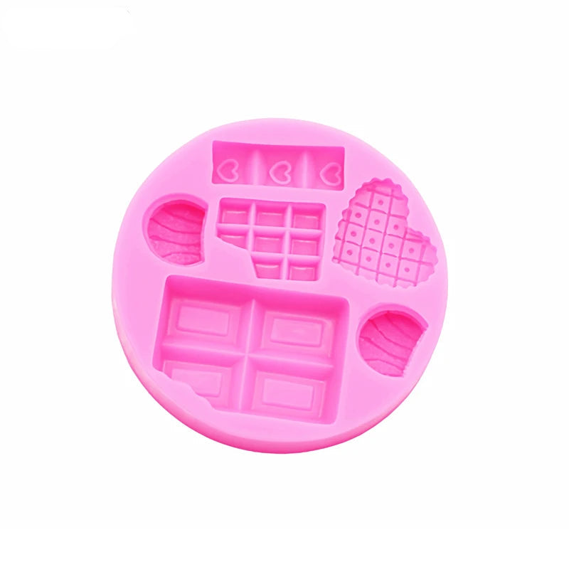 DIY Cartoon Ice Cream Candy Candy Cakes Silicone Mold Handmade Chocolate Crafty Cakes Dessert Decoration Baking Gadgets Mold