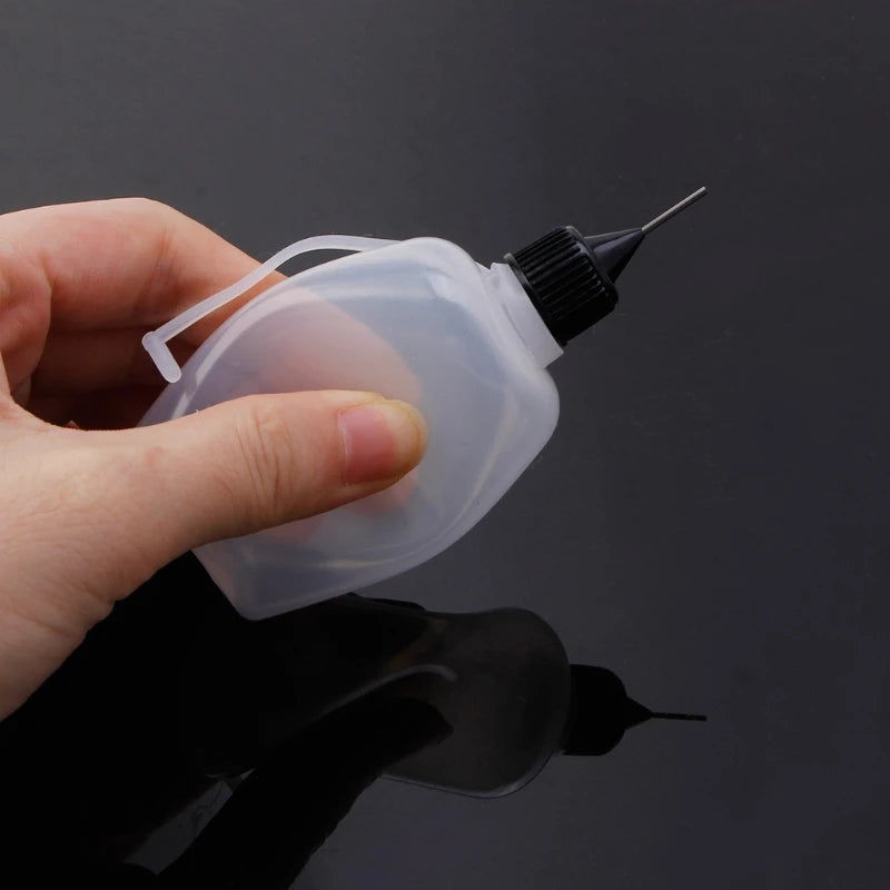 10Pcs 5-100ml Epoxy Resin Mold Small Gaps Coloring Bottles With Syringe Needle Handling Resin Colorant Details Craft Tools