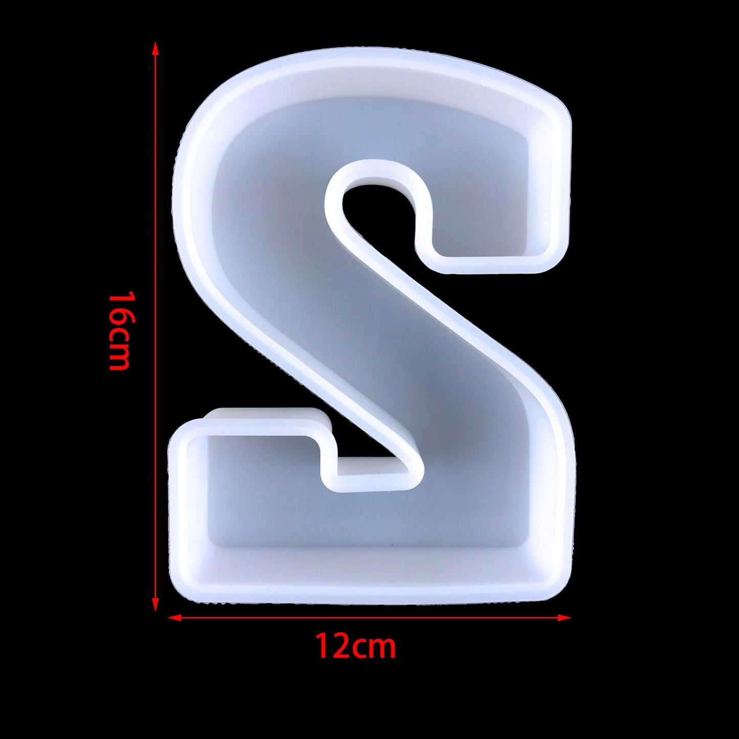 6inch Capital Alphabet Epoxy Resin Silicone Mold Letter Number Mould DIY Birthday Party Proposal Wedding Decoration Casting Mold