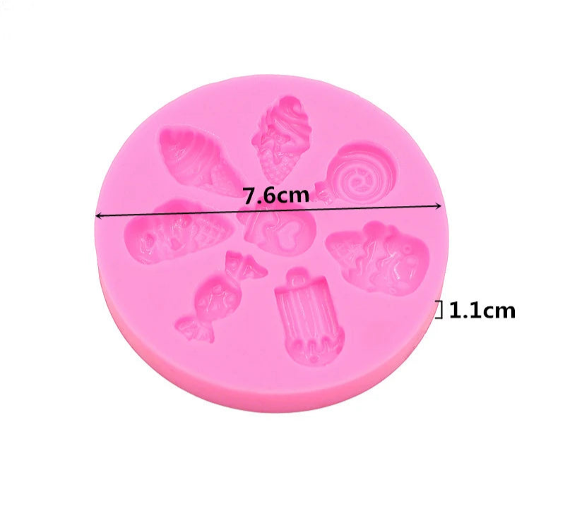 Bow tie donut food and play modeling DIY resin jewelry accessories drip mold chocolate cake dessert decoration silicone molds