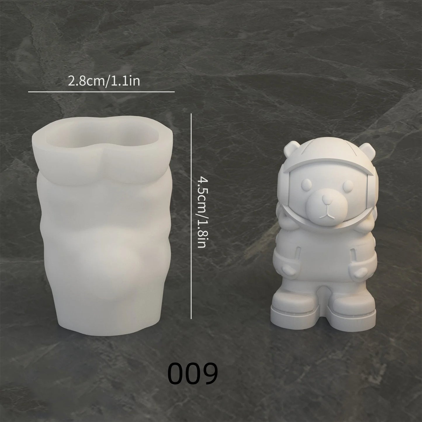 DIY Lunar Astronaut Silicone Mold Cartoon Astronaut Aromatherapy Gypsum Pendant Resin Mold Home Handicrafts Decoration Storage