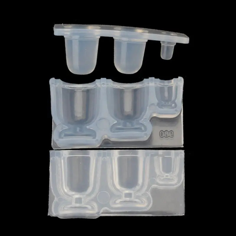 1 Set Mini Milk Bottle Goblet Cup Silicone Mold Epoxy Resin Molds Jewelry Tools Y08E