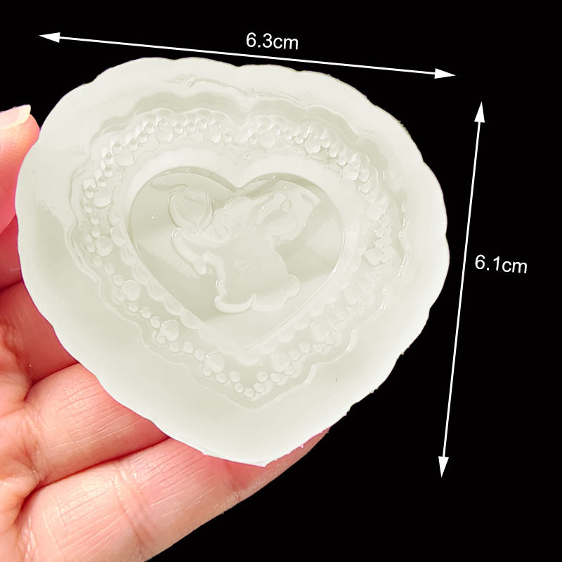 DIY Butterfly Heart Round Shaker Mold Silicone Epoxy Resin Molds Jewelry Tool Accessories