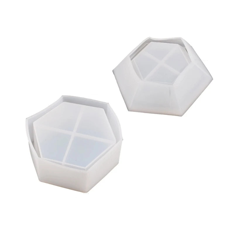 DIY Crystal Epoxy Resin Jar Mold Storage Box Silicone Mould for DIY Jewelry Box