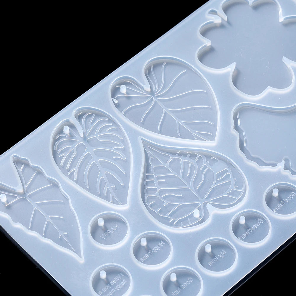 Butterfly Leaf Earrings Pendant Epoxy Resin Silicone Molds Hollow Arts Crafts Making For DIY Charms Pendant Jewelry Molds