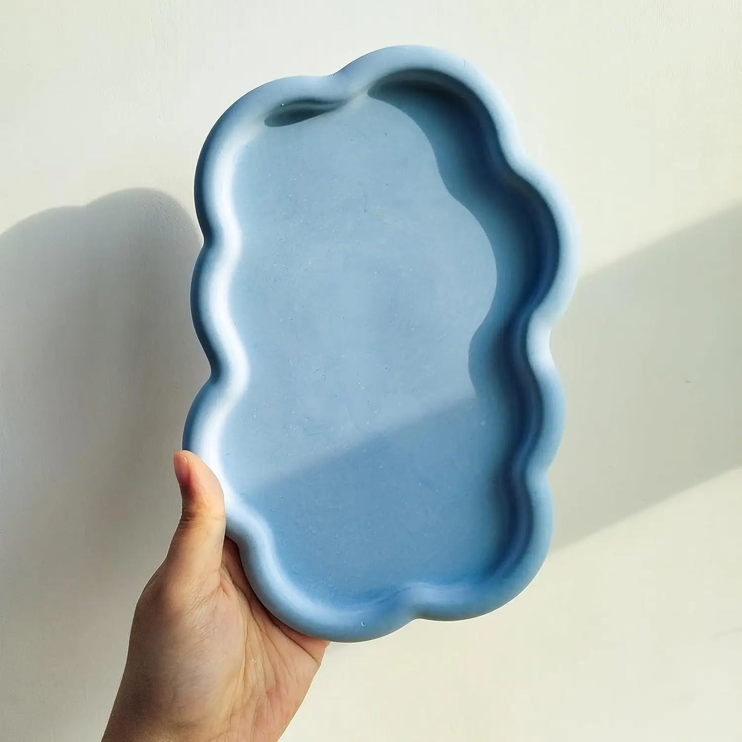 Cloud Shape Tray Silicone Mold for Resin Jewelry Trinket Plate Dish Candle Holder Mold Epoxy Resin Casting Art Craft Home Decor