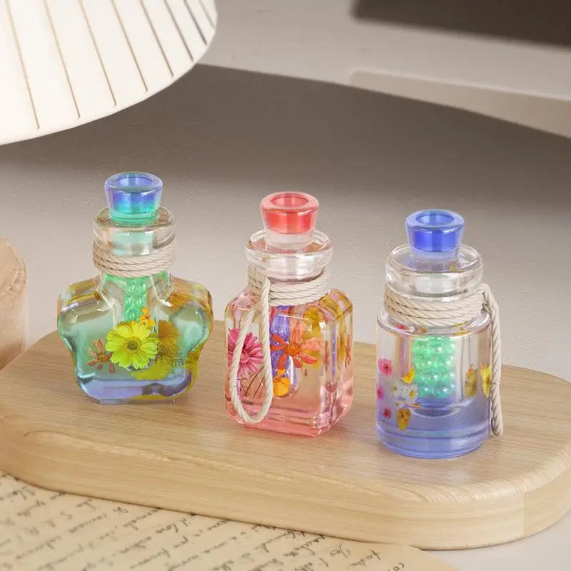 DIY Crystal Epoxy Drifting Bottle Silicone Mold Small Night Lights Bottles Aromatherapy Quicksand Bottles Mold Foe Resin Making