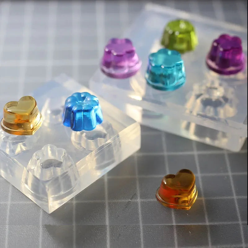 DIY Mini Pudding Epoxy Resin Mold Food Play Miniature Pinching Mould Epoxy Resin Mold UV Resin Molds