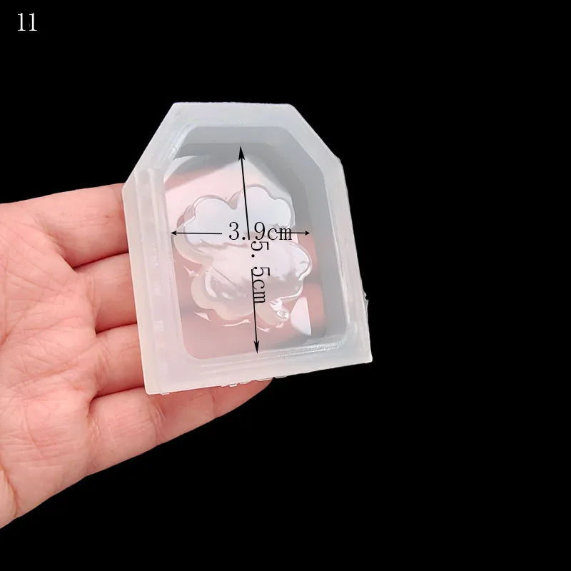 DIY Leaf Lock and Key Shaped Silicone Resin Mold Jewery Epoxy Resin Moulds Jewelry Tools Jewelry Accessories