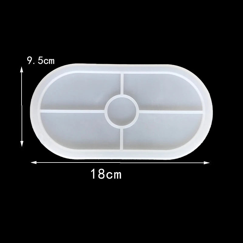 Coaster Silicone Mold Set DIY Crystal Epoxy Resin Mold Storage Kitchen Anti-Scald Heat Insulation Pad Home Desktop Decoration