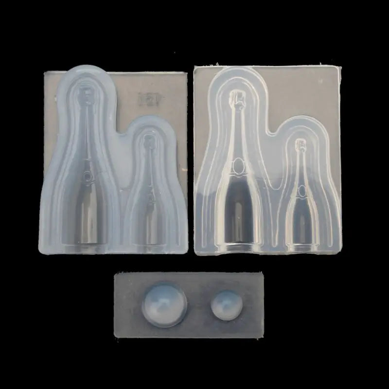 1 Set Mini Milk Bottle Goblet Cup Silicone Mold Epoxy Resin Molds Jewelry Tools Y08E