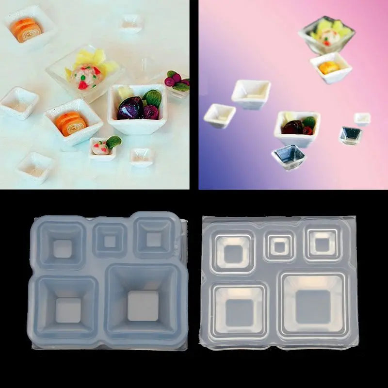 3D Jar Resin Mold Set Soft Silicone Mould Resin Cup Storage Container Mini Molds Unique Cylinder Bottle for Jewelry Making Tools