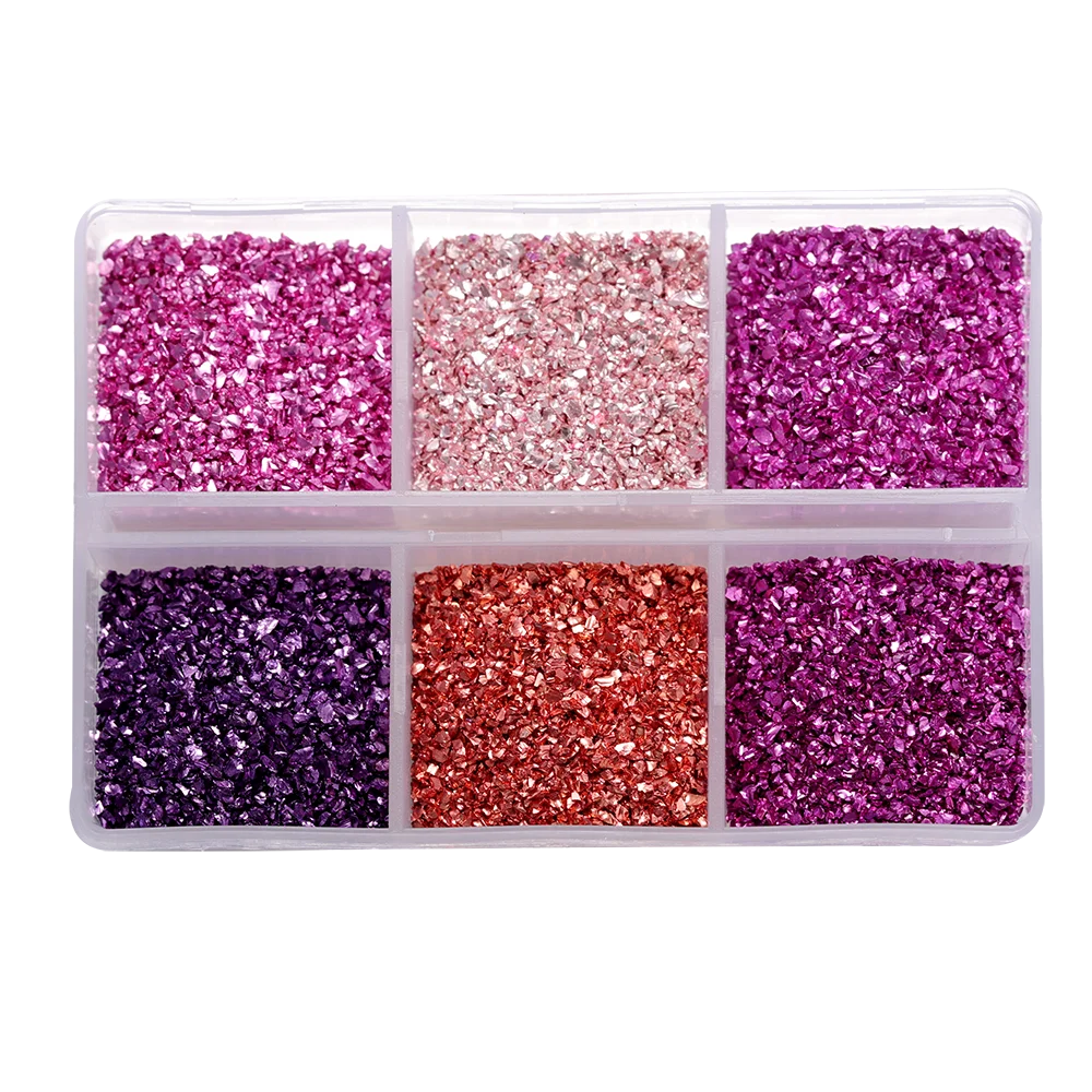 30g/Box Crushed Glass Stones Resin Filling Irregular Broken Stone for DIY Epoxy Resin Mold Crafts Nail Art Decoration Material