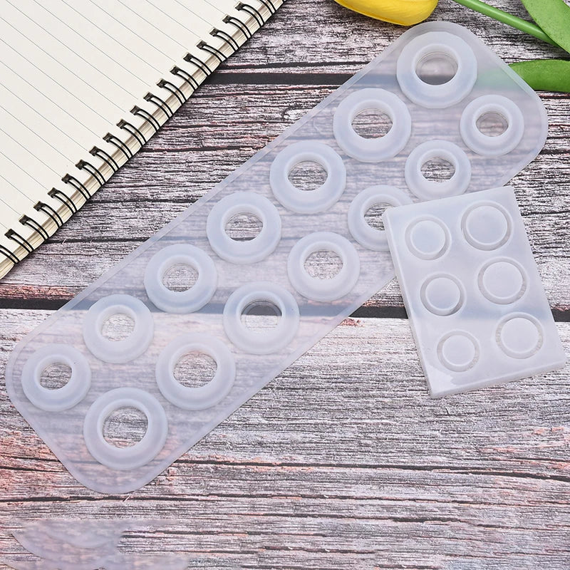 14 Holes Sizes Flat Rings Mold Collection Handmade DIY Making Pendant Ring Jewelry Silicone Mold Crystal Epoxy Mould Epoxy Resin