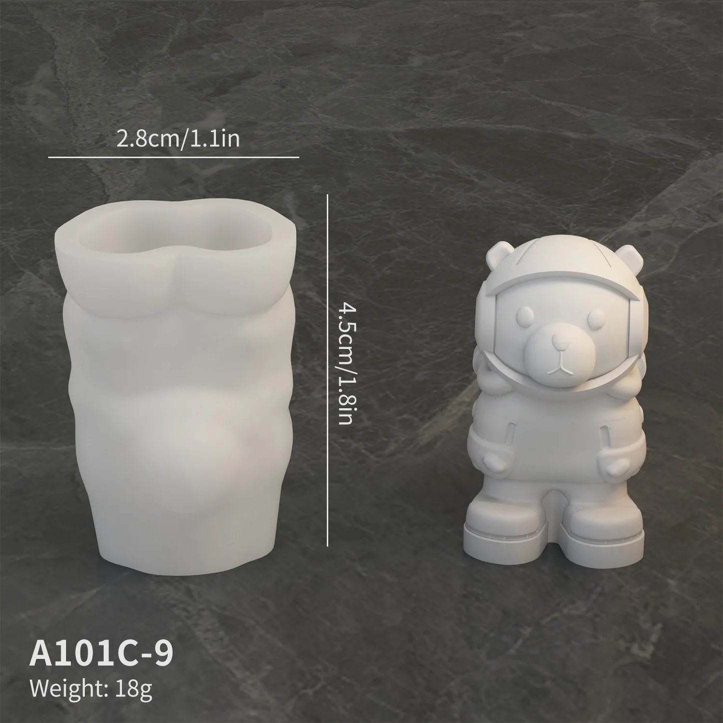 DIY Lunar Astronaut Silicone Mold Cartoon Astronaut Aromatherapy Gypsum Pendant Resin Mold Home Handicrafts Decoration Storage