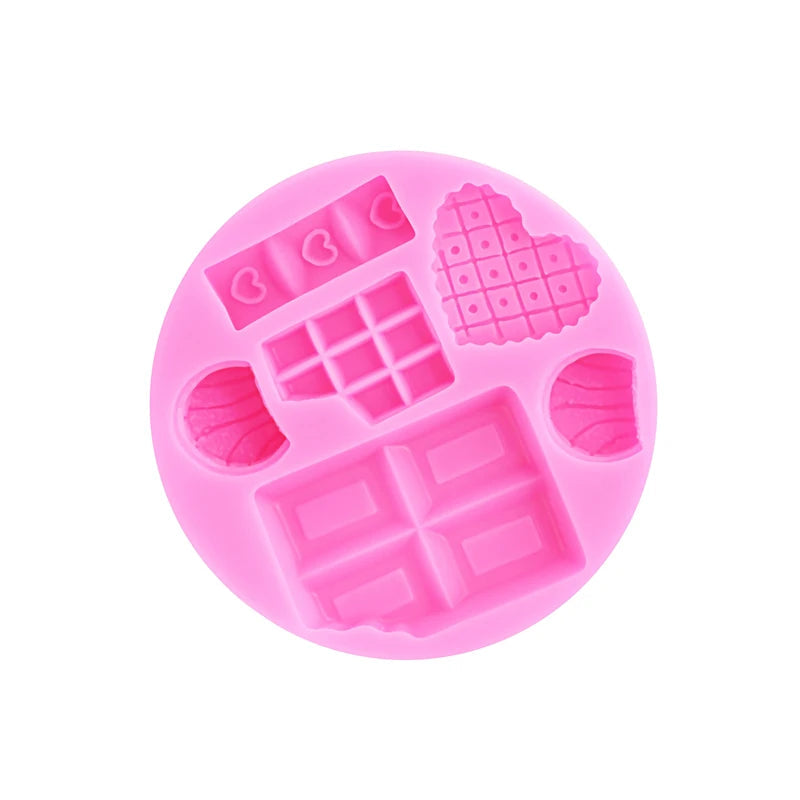 DIY Cartoon Ice Cream Candy Candy Cakes Silicone Mold Handmade Chocolate Crafty Cakes Dessert Decoration Baking Gadgets Mold