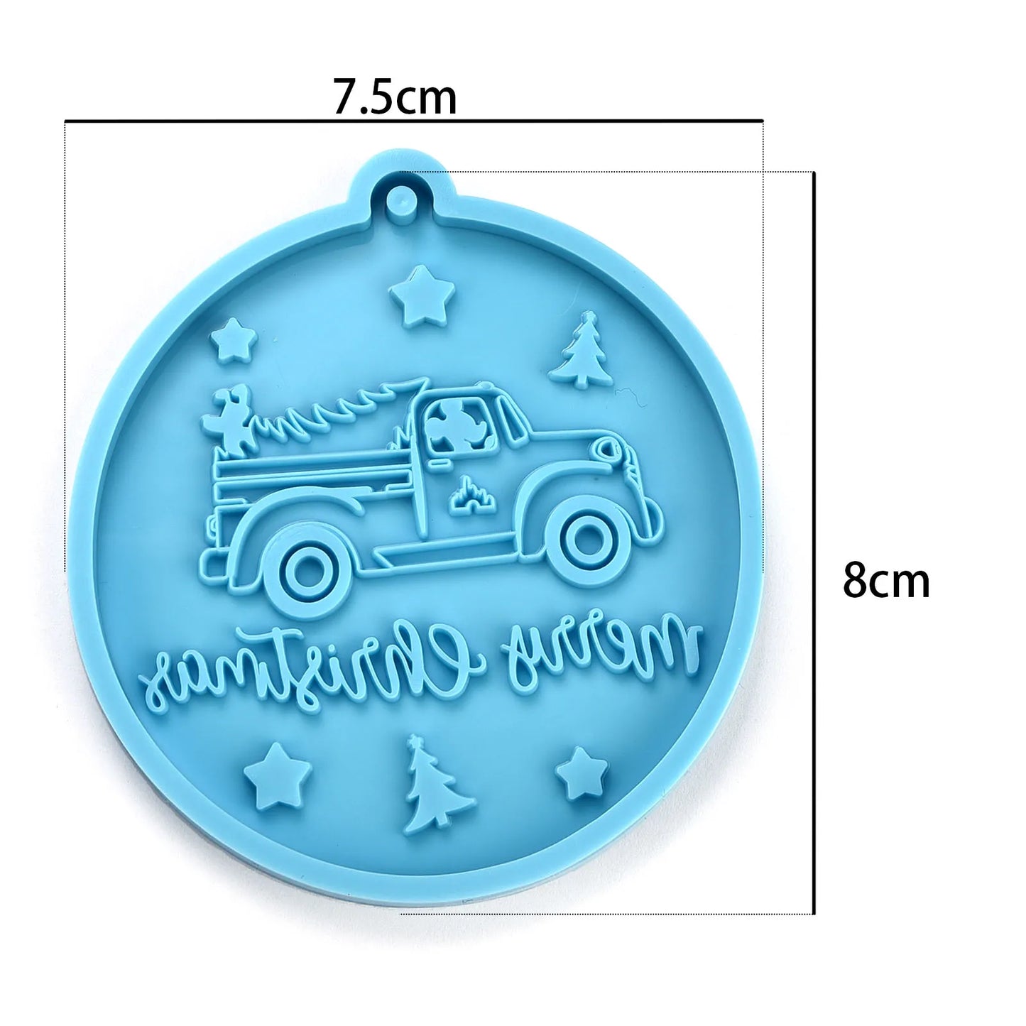 Christmas Mold DIY Resin Crystal Epoxy Mold Snowflake Elk Pendant Keychain Listing Jewelry Silicone Mold Set For Resin