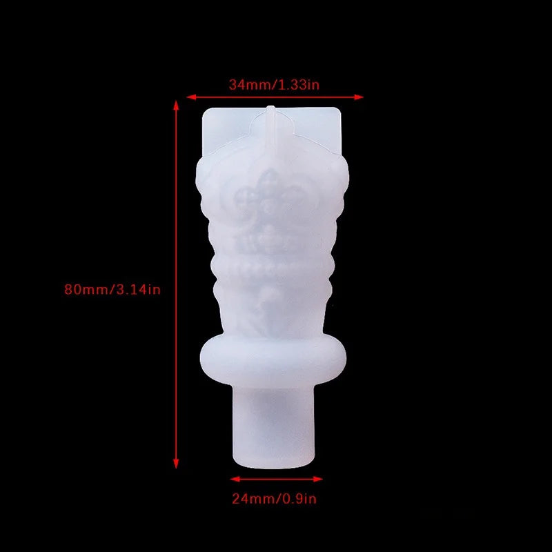 DIY Red Wine Bottle Stopper Crystal Epoxy Resin Mold Crown Cat Claw Rabbit Cork Silicone Mould