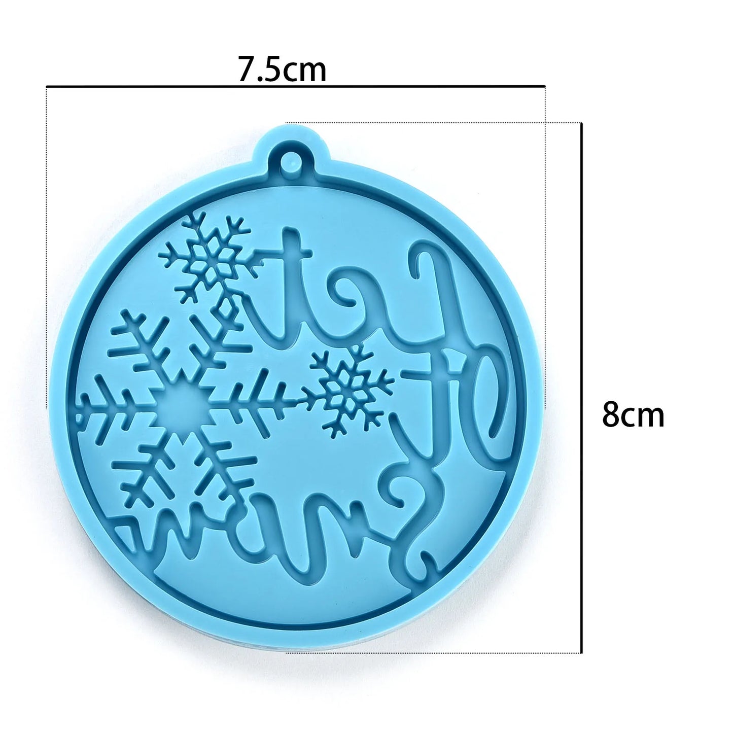 Christmas Mold DIY Resin Crystal Epoxy Mold Snowflake Elk Pendant Keychain Listing Jewelry Silicone Mold Set For Resin